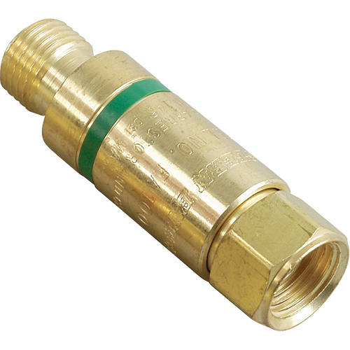 Flashback Arrestors - Oxy/Fuel Gas, Fuel Gas (red)/Oxygen (green), Regulator Adaptor Style Distribution Jean Lapalme