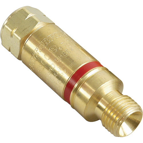 Flashback Arrestors - Oxy/Fuel Gas, Fuel Gas (red)/Oxygen (green), Regulator Adaptor Style Distribution Jean Lapalme