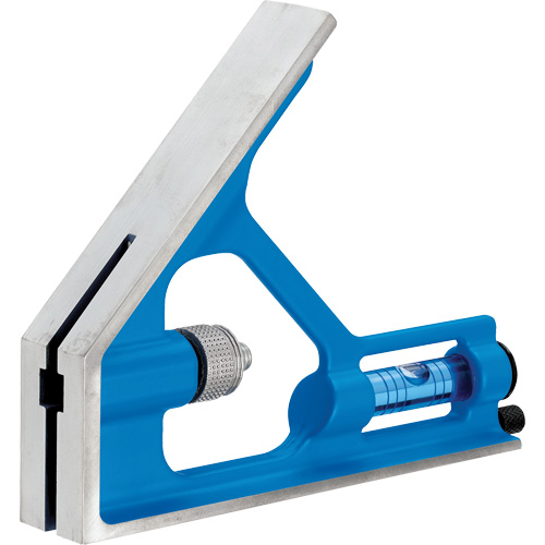 True Blue&reg; Combination Square, 12" L, 1/16" Graduations, Steel, Plain Distribution Jean Lapalme