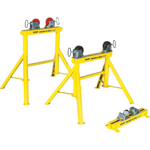 Adjust-A-Rolls&reg; Stand, 1000 lbs. Load Capacity, 36" Pipe Capacity Distribution Jean Lapalme