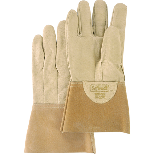 Gants de soudage Softouch, Cuir de porc refendu, Taille Grand Distribution Jean Lapalme