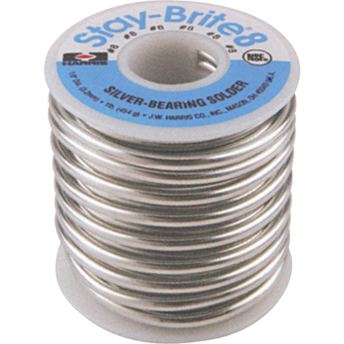 M&eacute;tal d'apport Stay-Brite 8, Sans plomb, 94 % d'&eacute;tain, 6 % d'argent, &acirc;me Plein, dia. 0,0625" Distribution Jean Lapalme