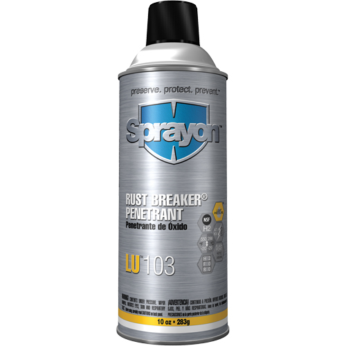LU103 Rust Breaker Penetrant, Aerosol Can, 16 oz. Distribution Jean Lapalme