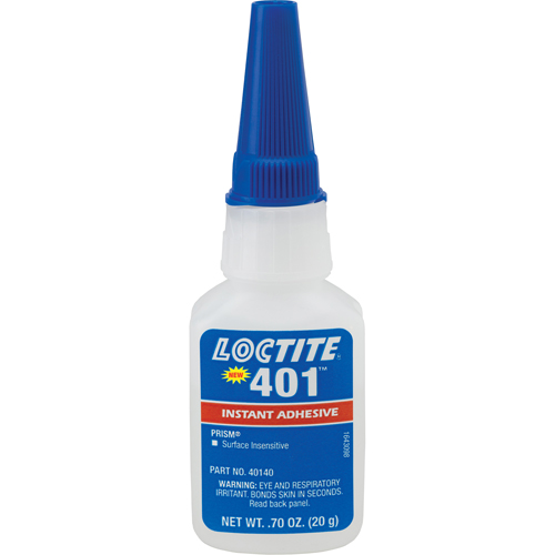 Adh&eacute;sif instantan&eacute; Prism 401, Transparent, Bouteille, 20 g Distribution Jean Lapalme