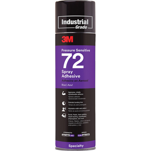 72 Pressure Sensitive Adhesive, Blue, Aerosol Can Distribution Jean Lapalme