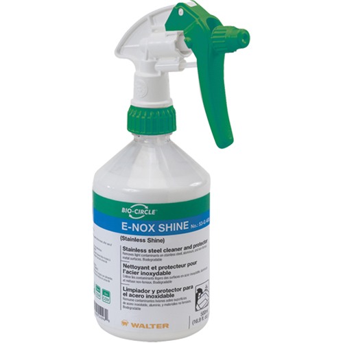 E-Nox Shine Stainless Steel Cleaner & Protector, 500 ml, Trigger Bottle Distribution Jean Lapalme