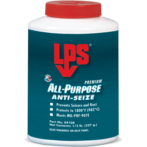Antigrippant tout usage, 1/2 lb, Bouteille, 1800°F (982°C) Temp max. Distribution Jean Lapalme