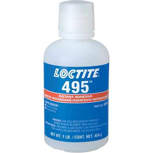 Super Bonder 495, Transparent, Bouteille, 454 g Distribution Jean Lapalme