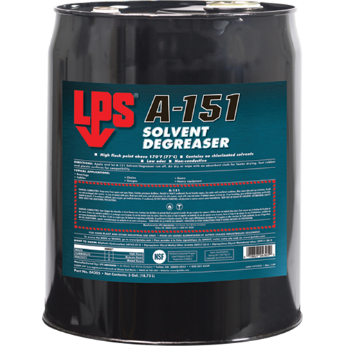 Solvant & d&eacute;graissant A-151, Seau Distribution Jean Lapalme
