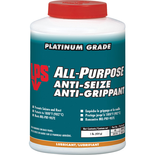 Antigrippant tout usage, 1 lb, Bouteille, 1800°F (982°C) Temp max. Distribution Jean Lapalme