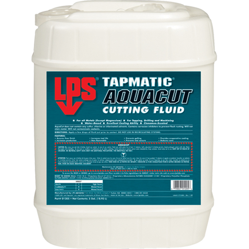 Tapmatic&reg; AquaCut Cutting Fluids, 5 gal. Distribution Jean Lapalme