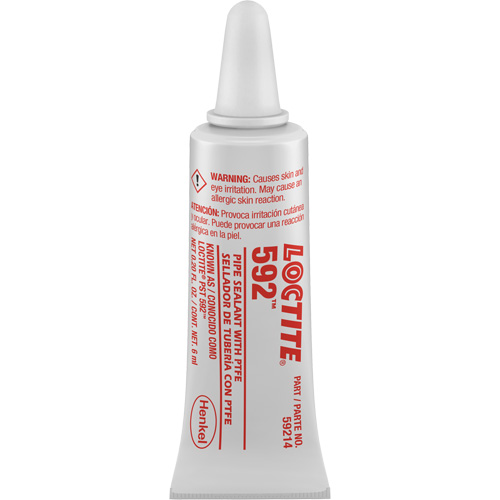 P&acirc;te d'&eacute;tanch&eacute;it&eacute; pour raccords filet&eacute;s &agrave; durcissement lent 592 PST, Tube, 6 ml, -54° C - 204° C/-65° F - 400° F Distribution Jean Lapalme