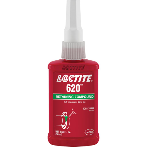 Retaining Compound 620 High Temperature, 50 ml, Bottle, Green Distribution Jean Lapalme