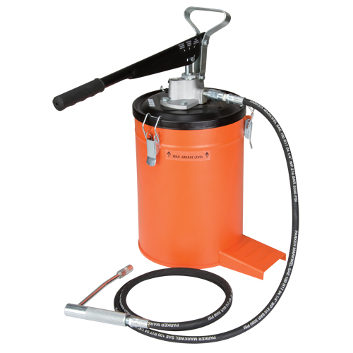 Graisseur avec seau, Acier Distribution Jean Lapalme