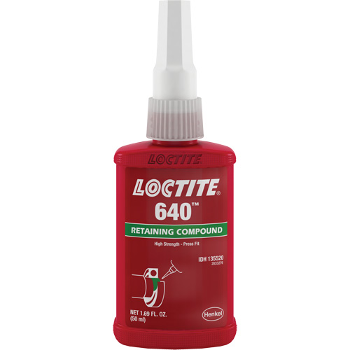 Compos&eacute; de retenue 640 r&eacute;sistance moyenne/haute temp&eacute;rature, 50 ml, Bouteille, Vert Distribution Jean Lapalme