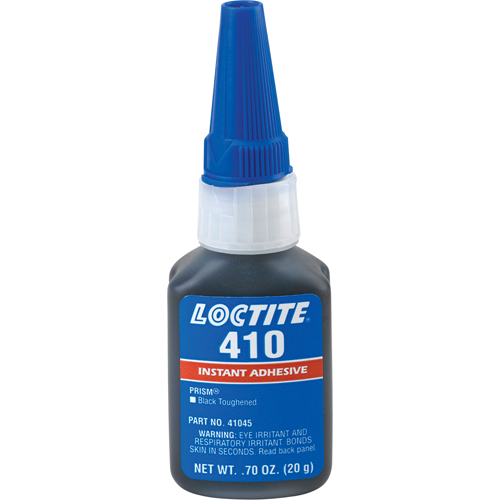 Adh&eacute;sif instantan&eacute; 410, Noir, Bouteille, 20 g Distribution Jean Lapalme