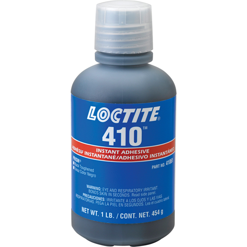 Adh&eacute;sif instantan&eacute; 410, Noir, Bouteille, 454 g Distribution Jean Lapalme