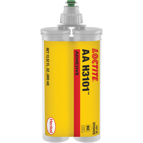 AA H3101 Structural Adhesive, Two-Part, Dual Cartridge, 400 ml, White Distribution Jean Lapalme