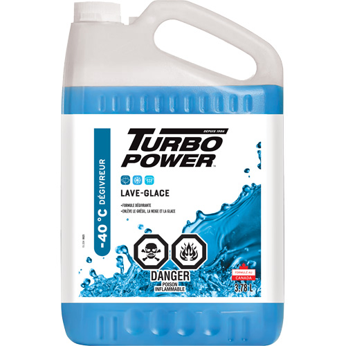 Liquide lave-glace toutes saisons Turbo Power, Cruche, 3,78 L Distribution Jean Lapalme