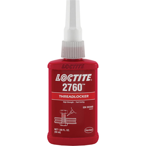 Compos&eacute; de blocage 2760 adh&eacute;sif instantan&eacute;, Rouge, &eacute;lev&eacute;, 50 ml, Bouteille Distribution Jean Lapalme