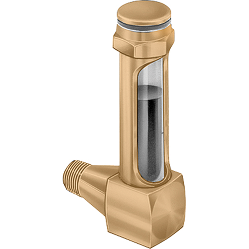 Brass Liquid Level Gauges - Short Elbow, Threaded, 1-15/16" L, 225°F (107.22° C) Distribution Jean Lapalme
