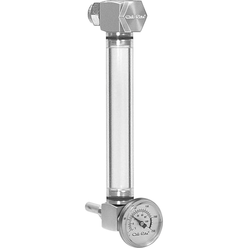 Round Nylon Liquid Level Gauge, Threaded, 9" L, 205°F (96.11° C) Distribution Jean Lapalme