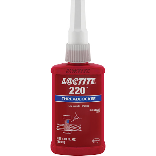 Threadlocker 220 , Blue, Medium, 50 ml, Bottle Distribution Jean Lapalme
