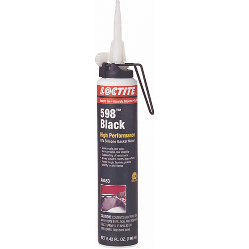 598 High Performance RTV Silicone Gasket Maker, Cartridge, Black Distribution Jean Lapalme