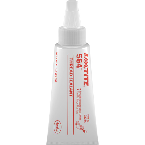 Produit d'&eacute;tanch&eacute;it&eacute; pour raccords filet&eacute;s 564, Tube, 50 ml, -53.9° C - 572° C/-65° F - 300° F Distribution Jean Lapalme