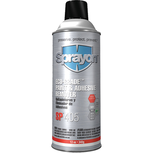 SP405 Eco-Grade Paint & Adhesive Remover, 12 oz, Aerosol Can Distribution Jean Lapalme