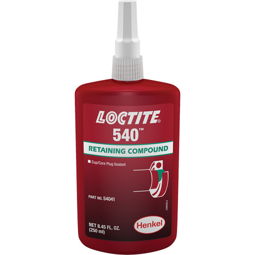 Compos&eacute; de retenue Loctite 540, 250 ml, Bouteille, Bleu Distribution Jean Lapalme