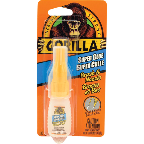 Super Glue Brush & Nozzle, 10 g, Bottle, Clear Distribution Jean Lapalme