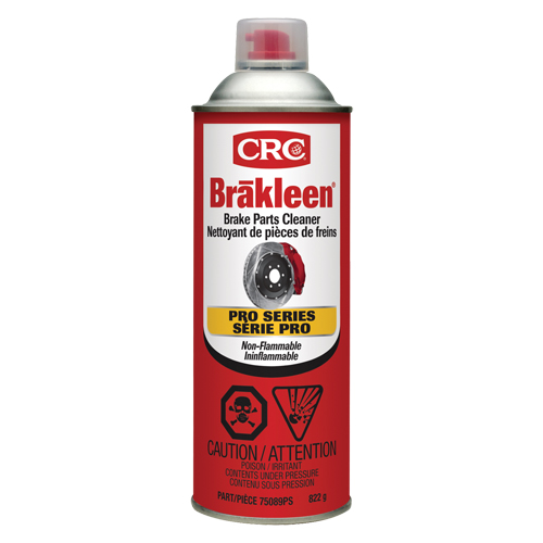 Produit de nettoyage ininflammable pour les freins de s&eacute;rie professionnelle Brakleen, Canette a&eacute;rosol Distribution Jean Lapalme