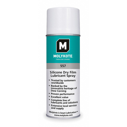 Film lubrifiant sec au silicone Molykote 557, Canette a&eacute;rosol Distribution Jean Lapalme