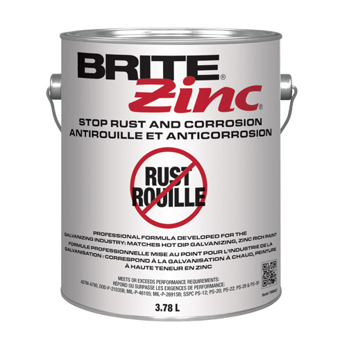 BRITE Zinc&reg; Corrosion Inhibitor, Gallon Distribution Jean Lapalme