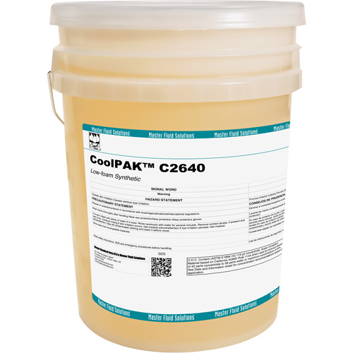 Liquide pour le travail des m&eacute;taux synth&eacute;tique peu mousseux CoolPAK, Seau Distribution Jean Lapalme