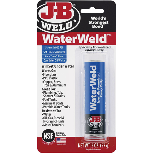 WaterWeld Epoxy, 2 oz., Stick, Off-White Distribution Jean Lapalme