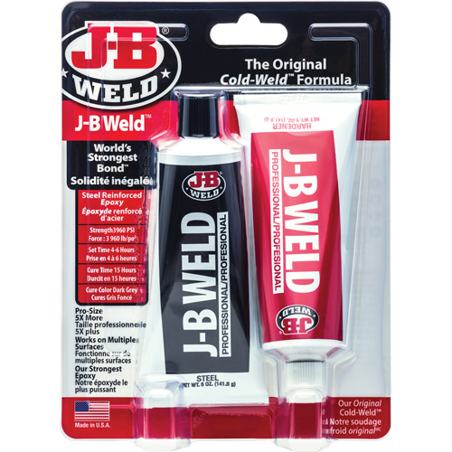 Colle &eacute;poxyde J-B Weld, Deux composants, Tube, 10 oz, Gris Distribution Jean Lapalme