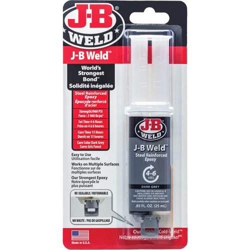 Adhesive, 25 ml, Syringe, Two-Part, Grey Distribution Jean Lapalme