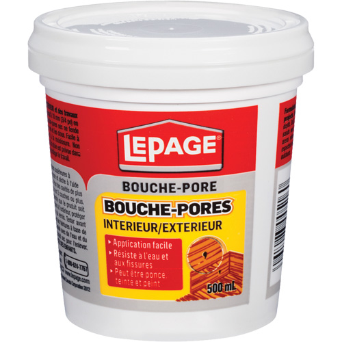 Interior and Exterior Wood Filler, 500 ml Distribution Jean Lapalme