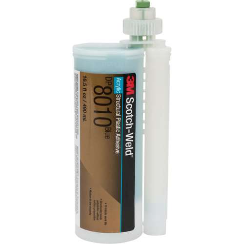 Adh&eacute;sif structural pour composants en plastique Scotch-Weld, Deux composants, Cartouche, 490 ml, Bleu Distribution Jean Lapalme
