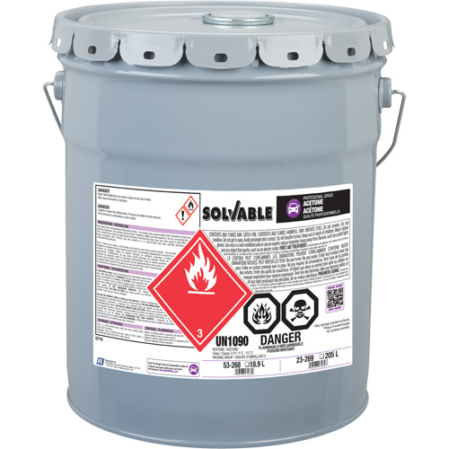 Ac&eacute;tone liquide, 18,9 L Distribution Jean Lapalme