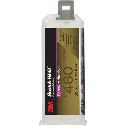 Scotch-Weld Adhesive, 50 ml, Dual Cartridge, Two-Part, White Distribution Jean Lapalme