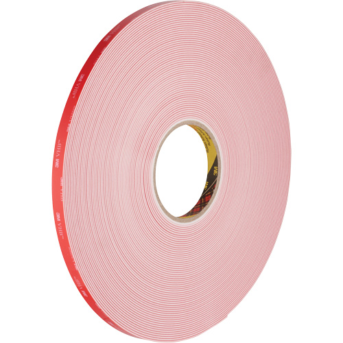 VHB Tape, 32.9 m (108') L x 12.7 mm (1/2") W, 62 mils, Acrylic Distribution Jean Lapalme