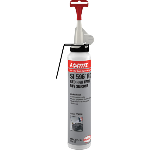 Adh&eacute;sif mastic d'&eacute;tanch&eacute;it&eacute; &agrave; base de silicone r&eacute;sistant aux variations de temp&eacute;rature &eacute;lev&eacute;e Superflex, Canette a&eacute;rosol, Rouge Distribution Jean Lapalme
