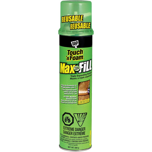 Touch 'n Foam&reg; Max Fill Triple Expanding Sealant, 566 g, Aerosol Can, Cream Distribution Jean Lapalme