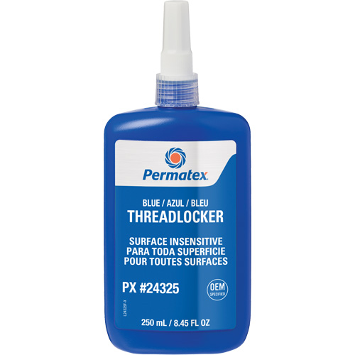 Surface Insensitive Threadlocker, Blue, High, 250 ml, Bottle Distribution Jean Lapalme