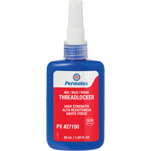 Threadlocker, Red, High, 50 ml, Bottle Distribution Jean Lapalme