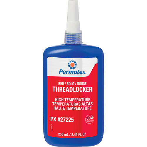 High Temperature Threadlocker, Red, High, 250 ml, Bottle Distribution Jean Lapalme