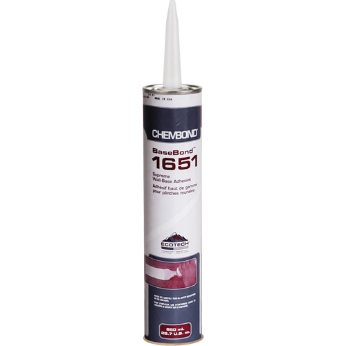 Adh&eacute;sif acrylique pour soubassement Chembond Basebond Supreme Distribution Jean Lapalme